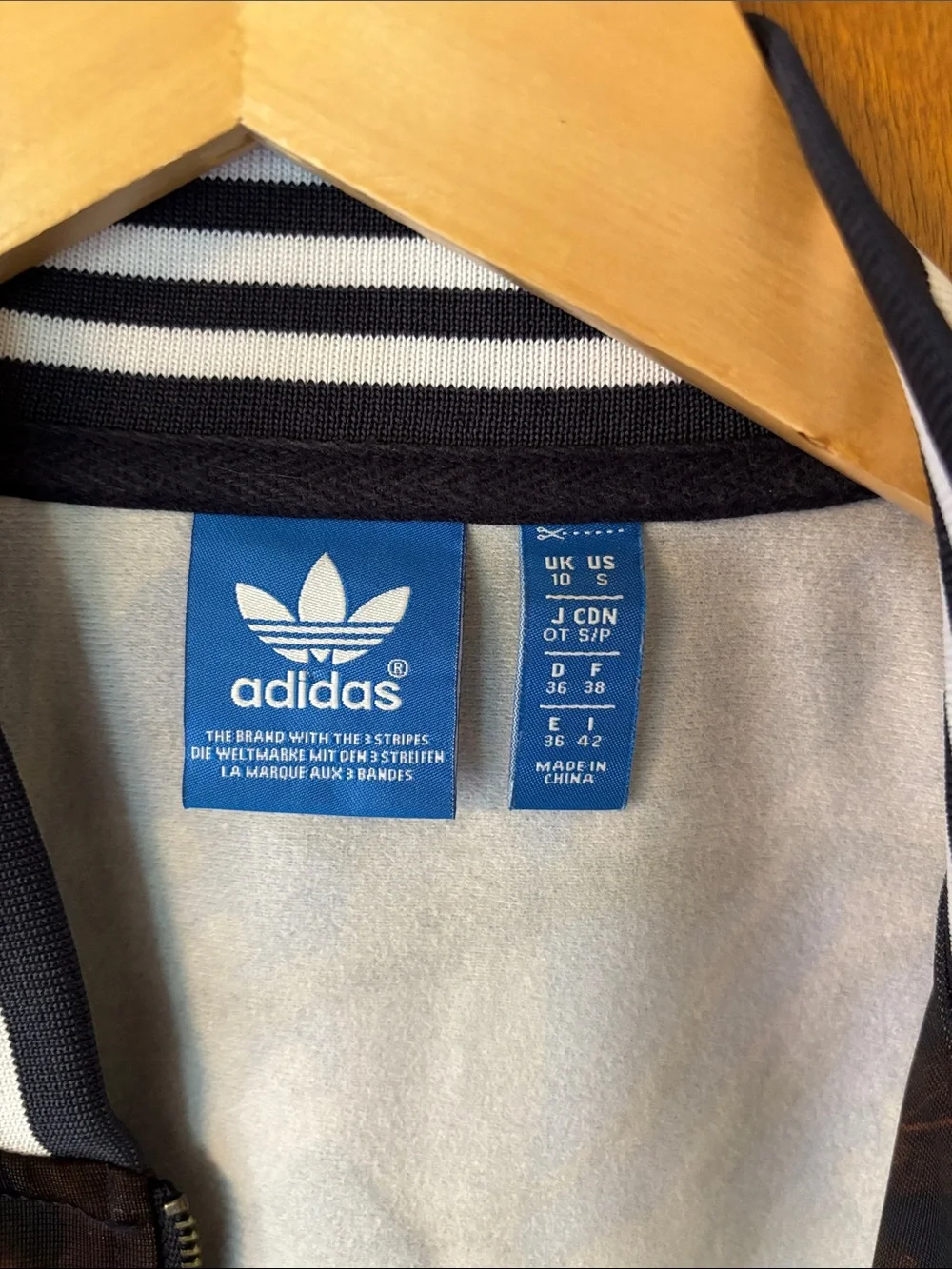 adidas Men’s Brown Leaf-Print Bomber Jacket